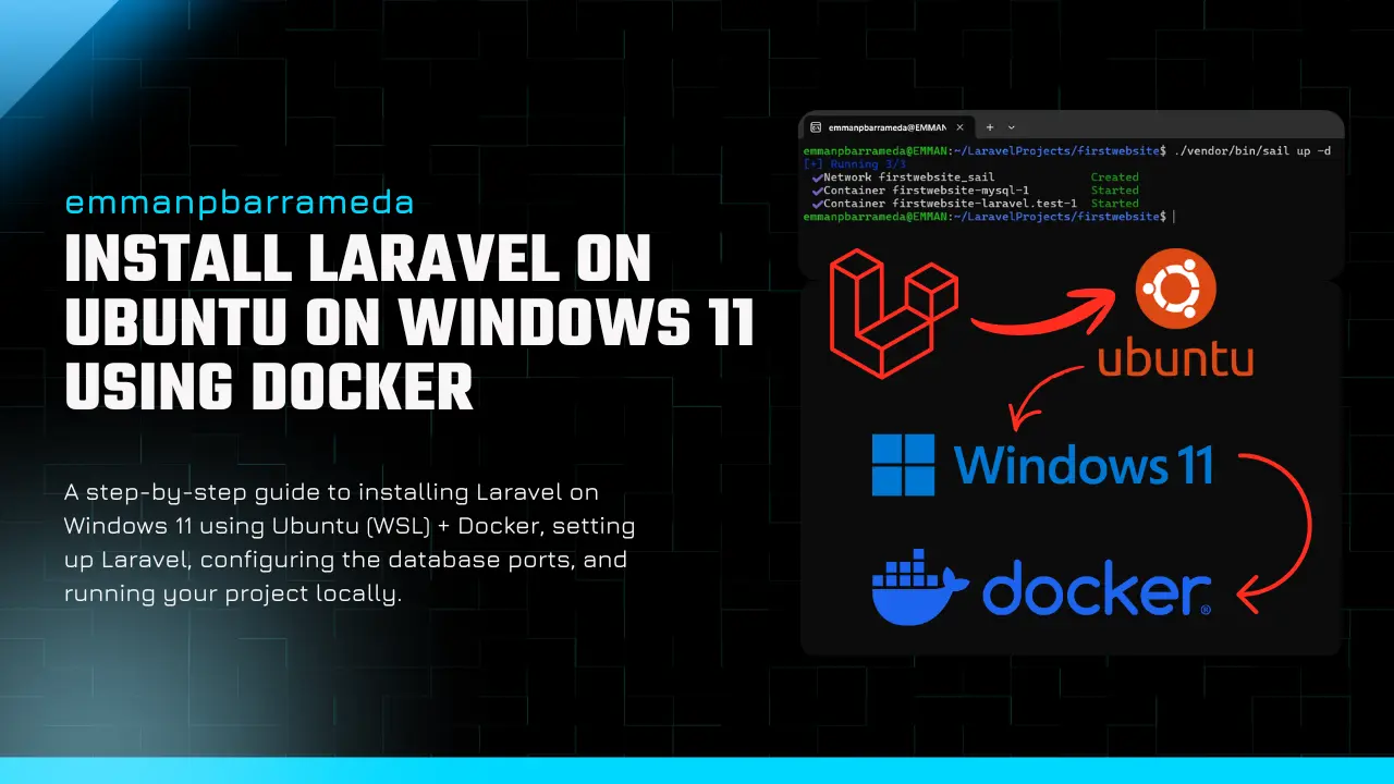 Install Laravel on Ubuntu on Windows 11 Using Docker